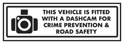 This Vehicle Is Fitted With A Dashcam For Crime