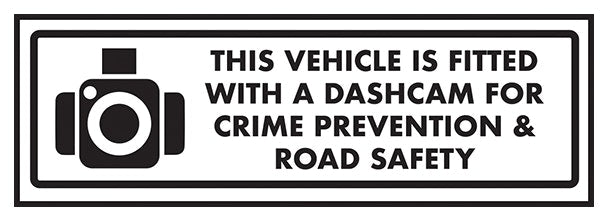This Vehicle Is Fitted With A Dashcam For Crime