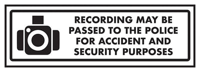 Recording May Be Passed To The Police For Accide