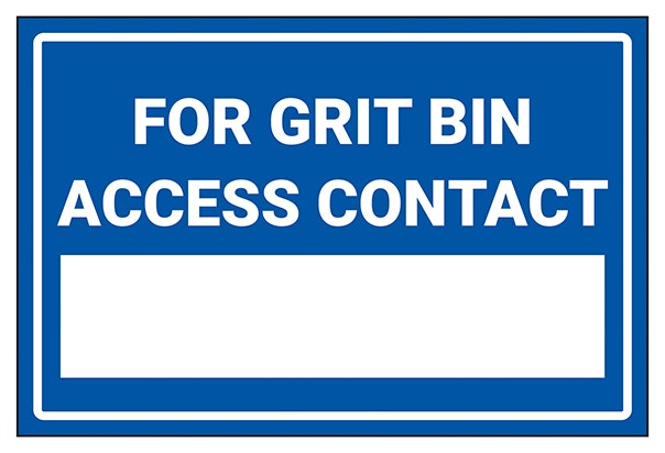For Grit Bin Access Contact