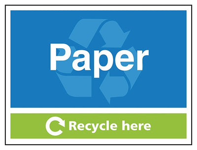 Paper Recycle Here