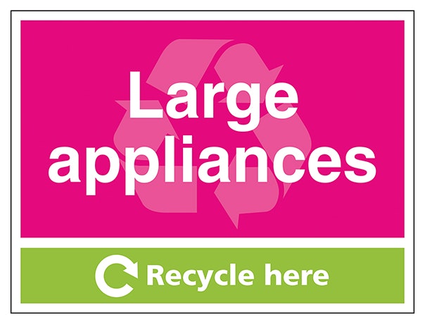 Large Applicances Recycle Here