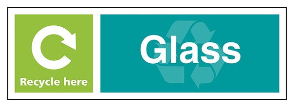 Glass Recycle Here Landscape