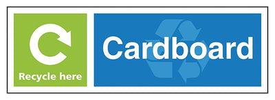 Cardboard Recycle Here Landscape