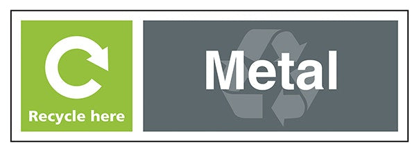 Metal Recycle Here Landscape