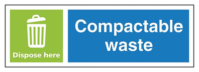 Compactable Waste Dispose Here Landscape