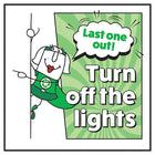 Last One Out! Turn Off The Lights Woman Left