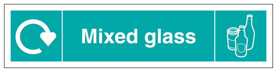 Wrap Mixed Glass Recycling Slim Landscape