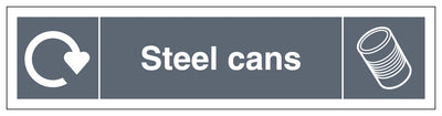 Wrap Steel Cans Recycling Slim Landscape