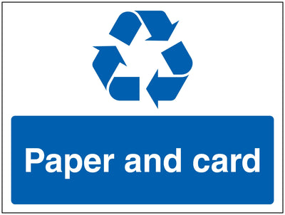 Paper And Card Recycling Symbol Landscape