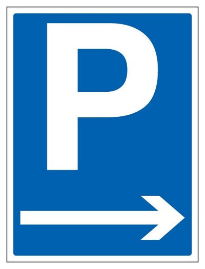 Parking Symbol Arrow Right Portrait