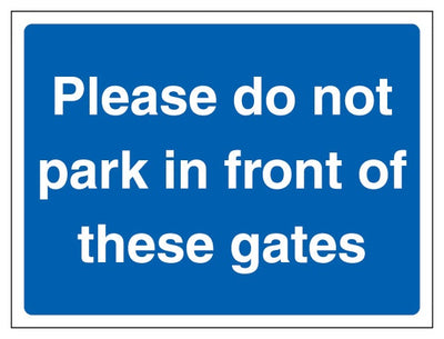 Please Do Not Park In Front Of These Gates Landscape