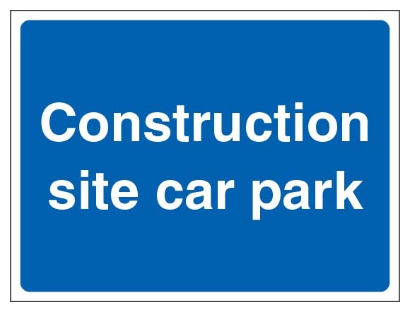 Construction Site Car Park Landscape Full Blue
