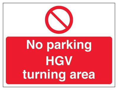 No Parking Hgv Turning Area Landscape