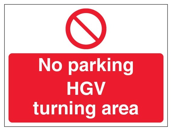 No Parking Hgv Turning Area Landscape