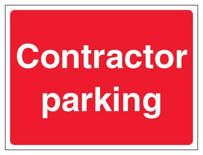 Contractor Parking Landscape Red