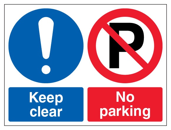 Keep Clear No Parking Landscape