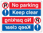 No Parking Keep Clear - Landscape