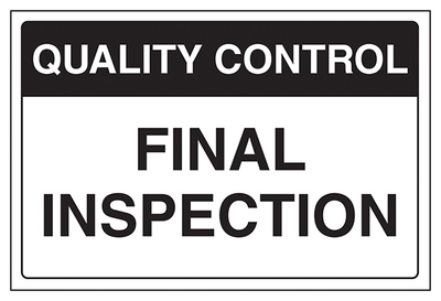 Quality Control Final Inspection