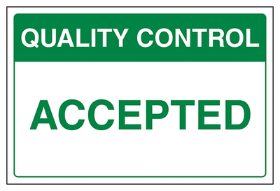 Quality Control Accepted