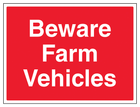 Beware Farm Vehicles - Large Landscape