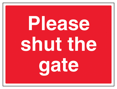 Please Shut The Gate Large Landscape