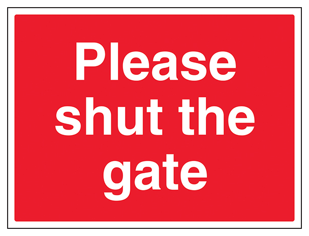 Please Shut The Gate Large Landscape