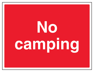 No Camping Large Landscape