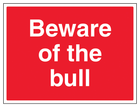 Beware Of The Bull - Large Landscape
