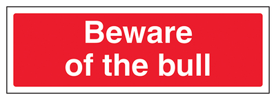 Beware Of The Bull Landscape