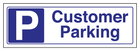 Customer Parking - Blue Landscape
