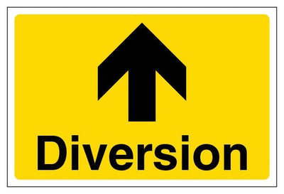 Diversion Arrow Up Large Landscape