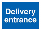 Delivery Entrance - Landscape - Blue
