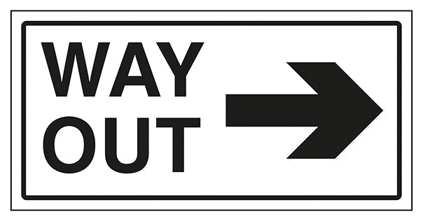 Way Out Arrow Right