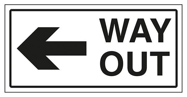 Way Out Arrow Left