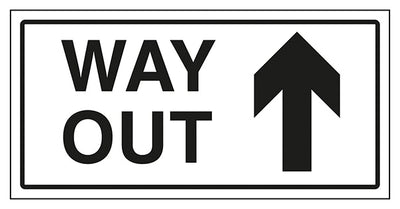 Way Out Arrow Up