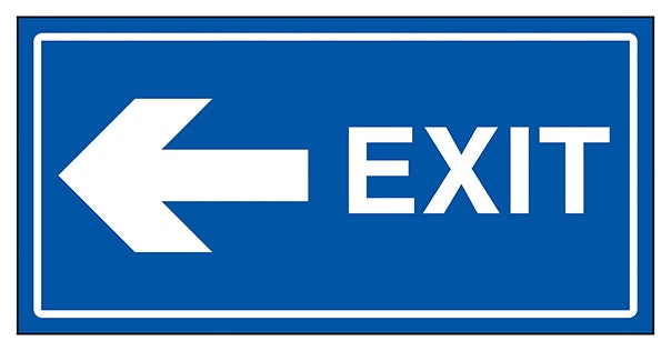 Exit Arrow Left