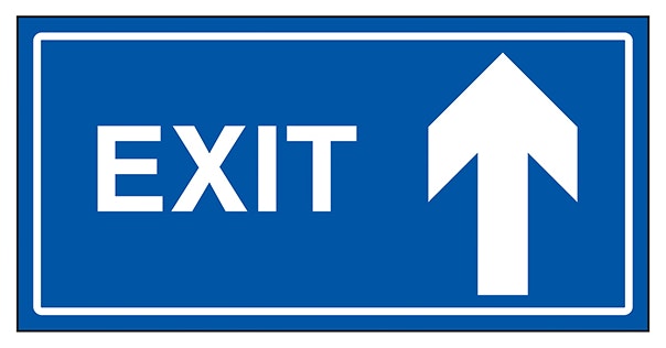 Exit Arrow Up