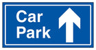 Car Park Arrow Up Blue