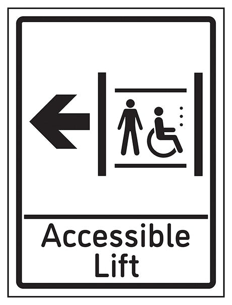 Accessible Lift Arrow Left