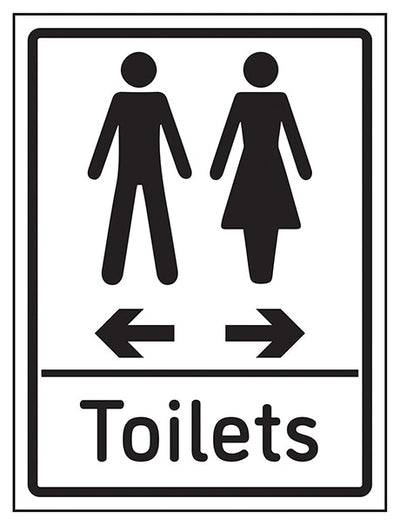 Toilets Arrows Men Left Women Right