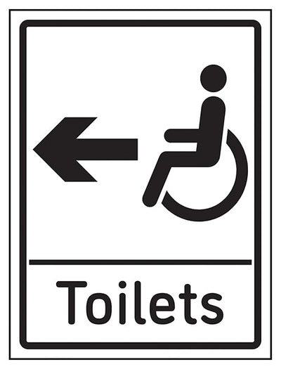 Disabled Toilets Arrow Left