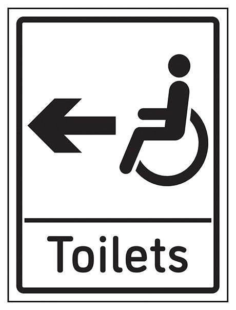 Disabled Toilets Arrow Left