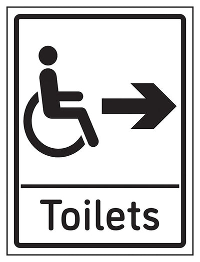 Disabled Toilets Arrow Right