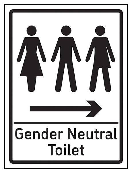 Gender Neutral Toilet Arrow Right