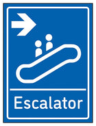 Escalator Arrow Right Blue