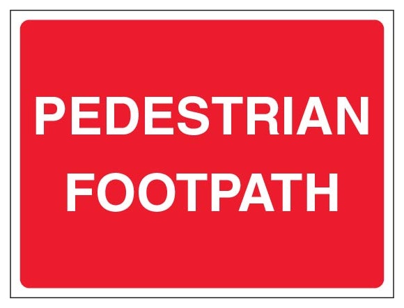Pedestrian Footpath Landscape Red