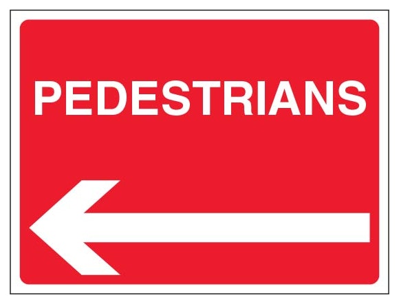 Pedestrians Landscape Arrow Left