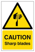 Caution Sharp Blades - Portrait