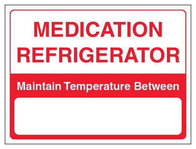 Medication Refrigerator Maintain Temperature Between Red And White